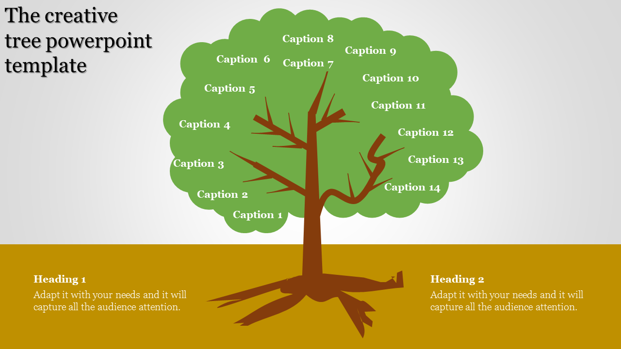 tree powerpoint template-The creative tree powerpoint template 